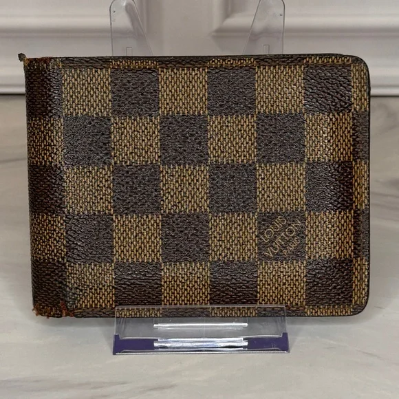 Louis Vuitton Damier Ebene Men’s Bifold Wallet | Authentic - Picture 1 of 13